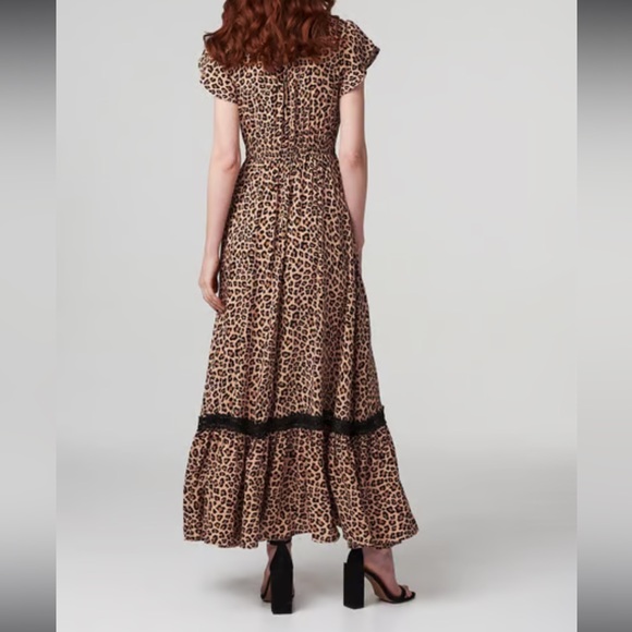 IZABEL LONDON
Multi Beige Leopard Print Maxi Dress | size Small - Picture 4 of 13